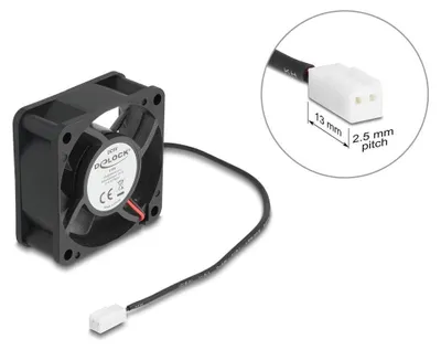 Obrázok produktu pre DeLOCK 67289, Ventilátor, 6 cm, 0,71 m³/h, Čierna