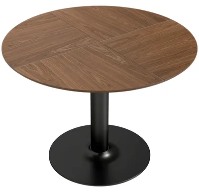 Produktbild von Runder Esstisch, 110 cm, MDF und Stahl, für 6 Personen