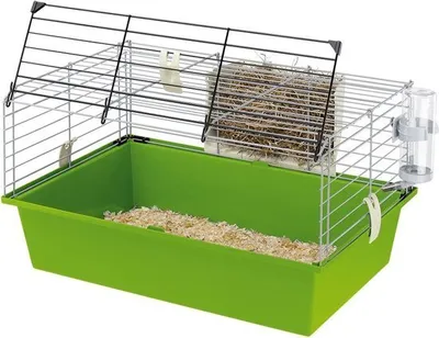 Produktbild von Ferplast Meerschweinchenkäfig, CAVIE 60, farbiger Kunststoff, diverses Zubehör, 58 x 38 x h 31,5 cm.