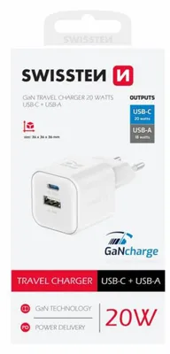 Obrázok produktu pre Nabíjačka do auta 20W SWISSTEN