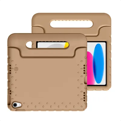 Image de imoshion Kidsproof Backcover avec poignée pour l'Apple iPad 11 (2025) 11 pouces A16 / iPad 10 (2022) 10.9 pouces - Marron