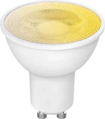 Immagine prodotto di Lampadina LED smart GU10 dimmerabile via Wi-Fi, luce bianca calda, controllo tramite app e vocale