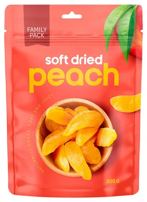 Produktbild von Nordthy Soft Dried Peach 200g, KI-generiertes Bild