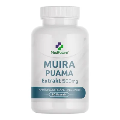 Produktbild von Muira Puama Extrakt 500 mg 60 Kapseln Potenz Libido Menopause