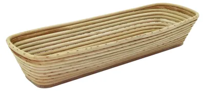 Immagine prodotto di Stampo per pane / Cestino di lievitazione lungo 440 x 140 mm - fondo in legno