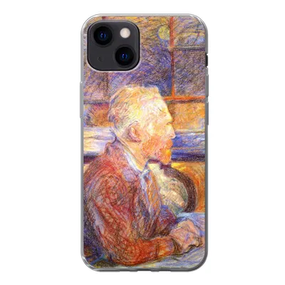 Produktbild von MuchoWow® Handyhülle Schutzhülle Hülle für iPhone 13 Porträt von Henri de Toulouse-Lautrec - Vincent van Gogh Silikon Softcase Handy Hülle - Karteninhaber