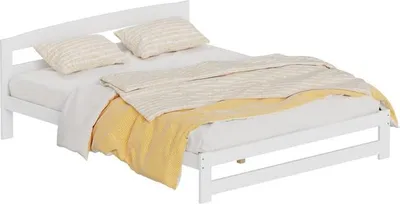 Obrázok produktu pre Kondela Drevená posteľ s roštom Azra 160x200 cm - biela