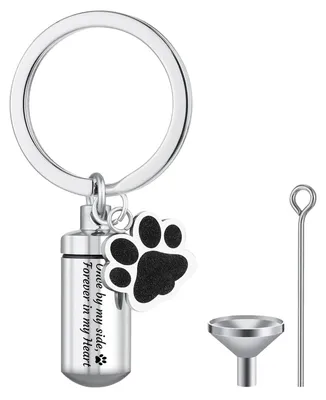 Produktbild von Miniatururne für Hunde, Ascheurne aus Edelstahl mit Hundeabdruck