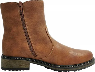 Imagen del producto de Zapatos de mujer Rieker, botines con cremallera, color marrón, para uso casual
