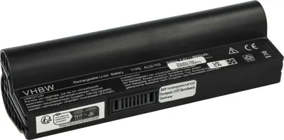 Produktbild von vhbw Akku Ersatz für Asus AL22-703 für Notebook (6600 mAh, 7,4 V, Li-Ion)