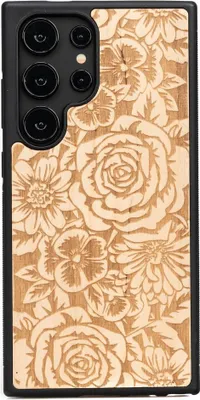 Image de Bewood Housse en bois pour Samsung Galaxy S24 Ultra ROSES ANIEGRE