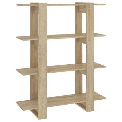 Produktbild von vidaXL Bücherregal/Raumteiler Sonoma-Eiche 100x30x123,5 cm