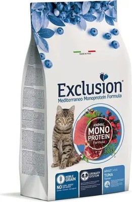 Image de Exclusion Mediterraneo Noble Grain Adult Cat Thon Croquettes pour chat