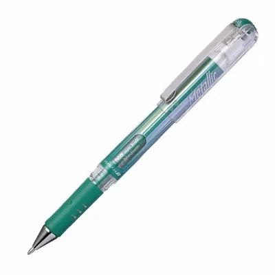 Produktbild von Pentel HybridGel Grip DX Gel-Tintenroller metallic-grün 0,5 mm