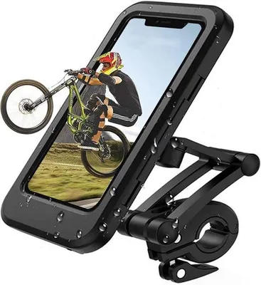 Obrázok produktu pre Vodotesný držiak na bicykel pre smartfóny s uhlopriečkou do 6,7 palca