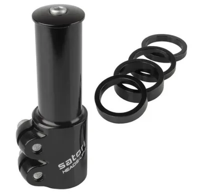 Image de Satori | Extension de potence | Noir, aluminium, tige de 1-1/8 pouce de diamètre