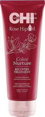 Obrázok produktu pre CHI Rose Hip Oil Color Nurture Recovery Treatment vyživujúca maska pre farbené a melírované vlasy 237 ml