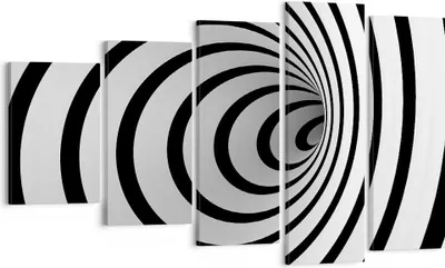 Produktbild von Bild auf Leinwand - Leinwandbild - Spirale abstrakt komposition - 100x60cm - Wand Bild - Wanddeko - Leinwanddruck - Bilder - Kunstdruck - Wanddekoration - Leinwand bilder - Wandkunst - EG100x60-2648