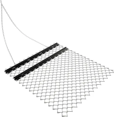 Zdjęcie produktu dla Brona łąkowa Wiltec 155 x 123,5 cm z siatką łańcuchową, brona ciągniona do kosiarek, ATV i UTV, brona łąkowa do uprawy i wyrównywania gleby