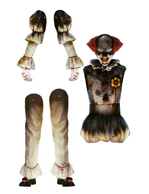 Productafbeelding van Clown, horror, Halloween, nachtmerrie, feestkostuum, angst, masker, evenement, kleur: meerkleurig