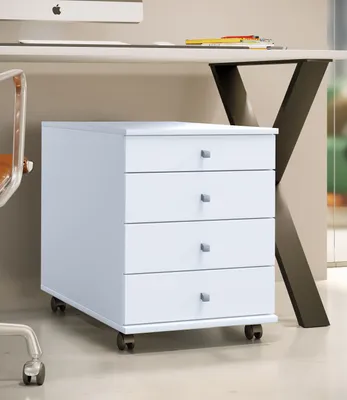 Produktbild von VCM Rollcontainer | Beistellcontainer mit Schubladen | Maße ca. H. 57 x B. 42 x T. 75 cm | Bürocontainer – Lona