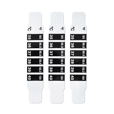 Image de NOVAMA BLANC Thermomètre bandeau LCD - lot de 25 x 3 pcs.
