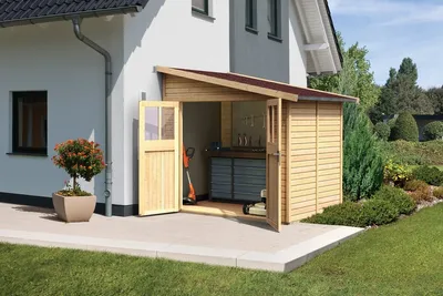 Produktbild von Karibu Gartenhaus Bomlitz 2 naturbelassen