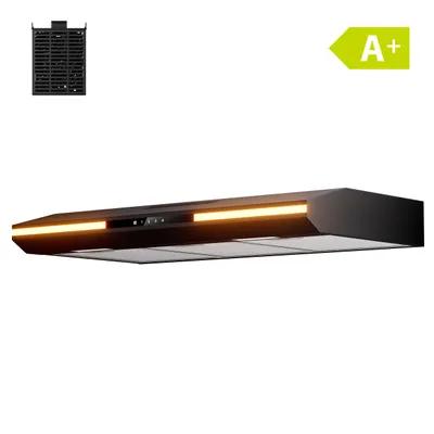 Produktbild von CIARRA Dunstabzugshaube 90cm 300 m³/h Einbau-Dunstabzugshaube SensorTouch 3 Stufen mit LED Leise Abluft & Umluft VM90921B