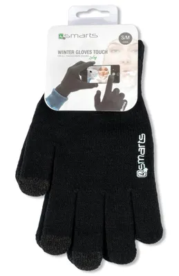 Produktbild von 4smarts Winter Handy Touchscreen Smartphone Handschuhe | Größe S/M | Schwarz