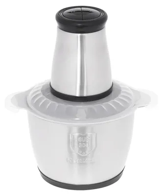 Image de Moulin à viande électrique - Moulin à viande de cuisine - Bol de 3 litres en acier inoxydable 304 - Moteur de 300 W, 2 vitesses - Accessoire pour raviolis - Lame amovible, facile à nettoyer