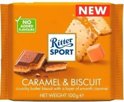Obrázek produktu pro Čokoláda Ritt Sport mléčná s čajem a karamelem 100 g