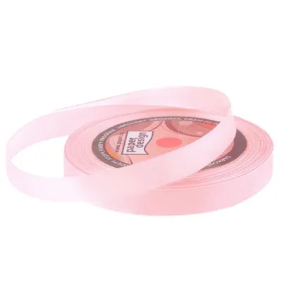 Zdjęcie produktu dla Wstążka satynowa 12 mm/32 m - pastelowy jasnoróżowy