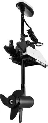 Produktbild von SucceBuy Elektro-Außenborder mit 25 kg Schub, GPS-Funktion, 10-Gang-Bugmontage, Salzwasser-tauglicher Trolling-Motor mit Fernbedienung und LCD-Batterieanzeige, geeignet für Kajaks und Fischerboote, 915 mm Schaft