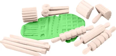 Obrázek produktu pro EDUPLAY 370073 Sada dřevěných modelovacích nástrojů pro práci s modelínou, přírodní, 12 kusů (1 sada)
