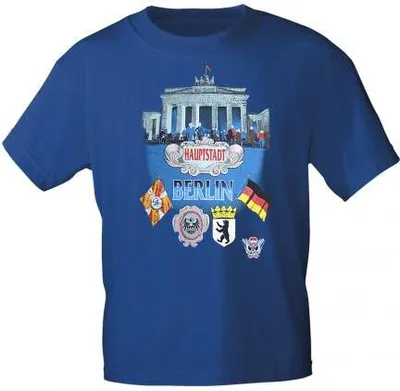 Produktbild von T-Shirt mit Print - Berlin - 08943 royalblau Gr. S-2XL Größe - S