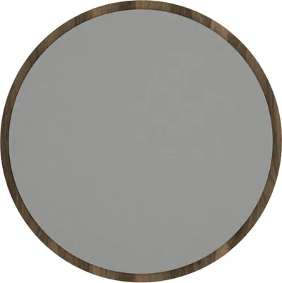 Produktbild von Runder Spiegel Glob mit Rahmen in Walnuss Holzoptik, 59x59cm, 4340