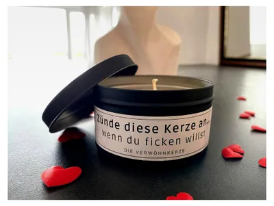 Produktbild von Lustige Duftkerze mit Spruch für Partner als Geschenk