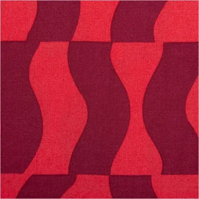 Produktbild von Viskose Stoff Meterware Wellen rot 140 cm EcoVero