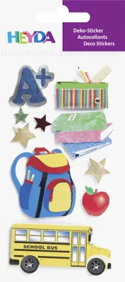 Produktbild von Sticker-Etikett Schule 2 10 Stück 4-farbig