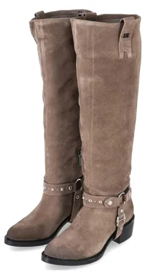 Image de Bottines en daim couleur taupe, marque Lazamani, taille 41