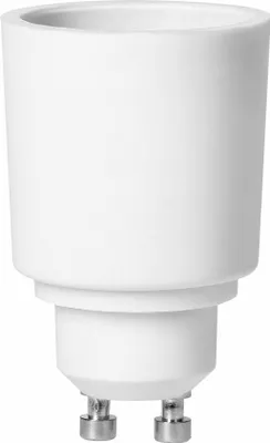 Image de Adaptateur pour douille GU10 à E27 VIRONE LH/GU10/E27-23, blanc