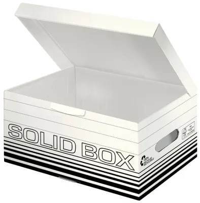 Immagine prodotto di LEITZ 61170001 LEITZ Archivcontainer Solid weiß 37,0 x 26,5 x 19,5 cm, 10 St.