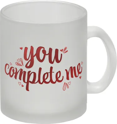 Produktbild von You complete me Glas Tasse