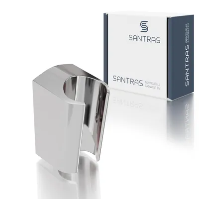 Produktbild von SANTRAS® Wandhalterung aus Kunststoff rund in Chrom
