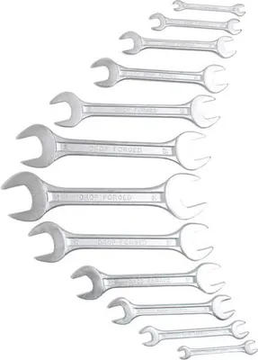 Produktbild von KRAFTMANN 1233 Doppelmaulschlüssel-Satz, 6x7-30x32 mm, 12-tlg.