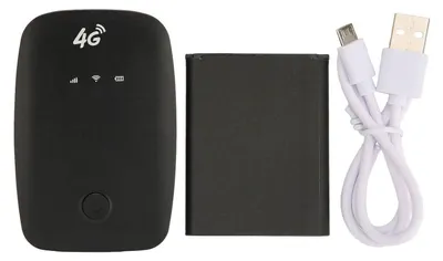 Produktbild von 4G Mobiler WLAN-Hotspot, Micro-Kartensteckplatz, 2100-mAh-Akku, tragbarer Router für Autonutzer, Geschäftsreisende