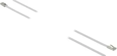 Image de DELOCK Edelstahlkabelbinder L 300 x B 4,6 mm weiß 10 Stück