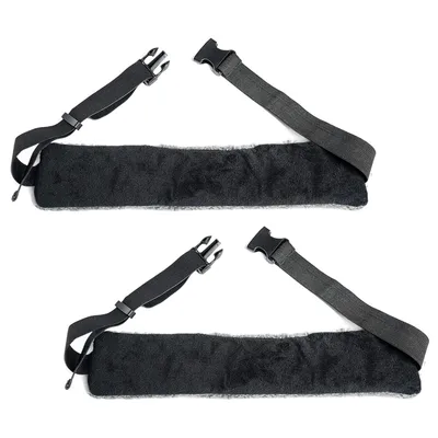 Produktbild von Reise Kopfstütze 2er Set, Einstellbares Nackenstützkissen, Flugzeug & Auto, Komfortabel, Ergonomisch, Reisekissen, Schwarz