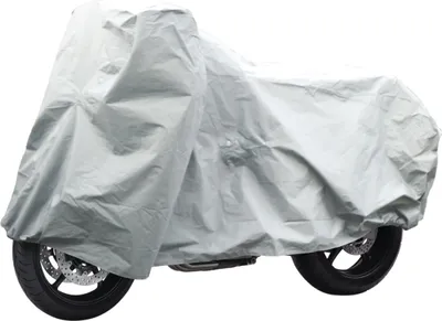 Obrázok produktu pre Univerzálna plachta na skútre a motocykle Dunlop - Vhodná na ochranu pred vetrom - Vodotesná, 246 x 104 x 127 cm - Plast - Sivá