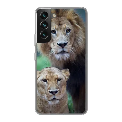 Produktbild von MuchoWow® Handyhülle Schutzhülle Hülle für Samsung Galaxy S22 Porträt - Löwe Silikon Softcase Handy Hülle - Mobiltelefonhülle